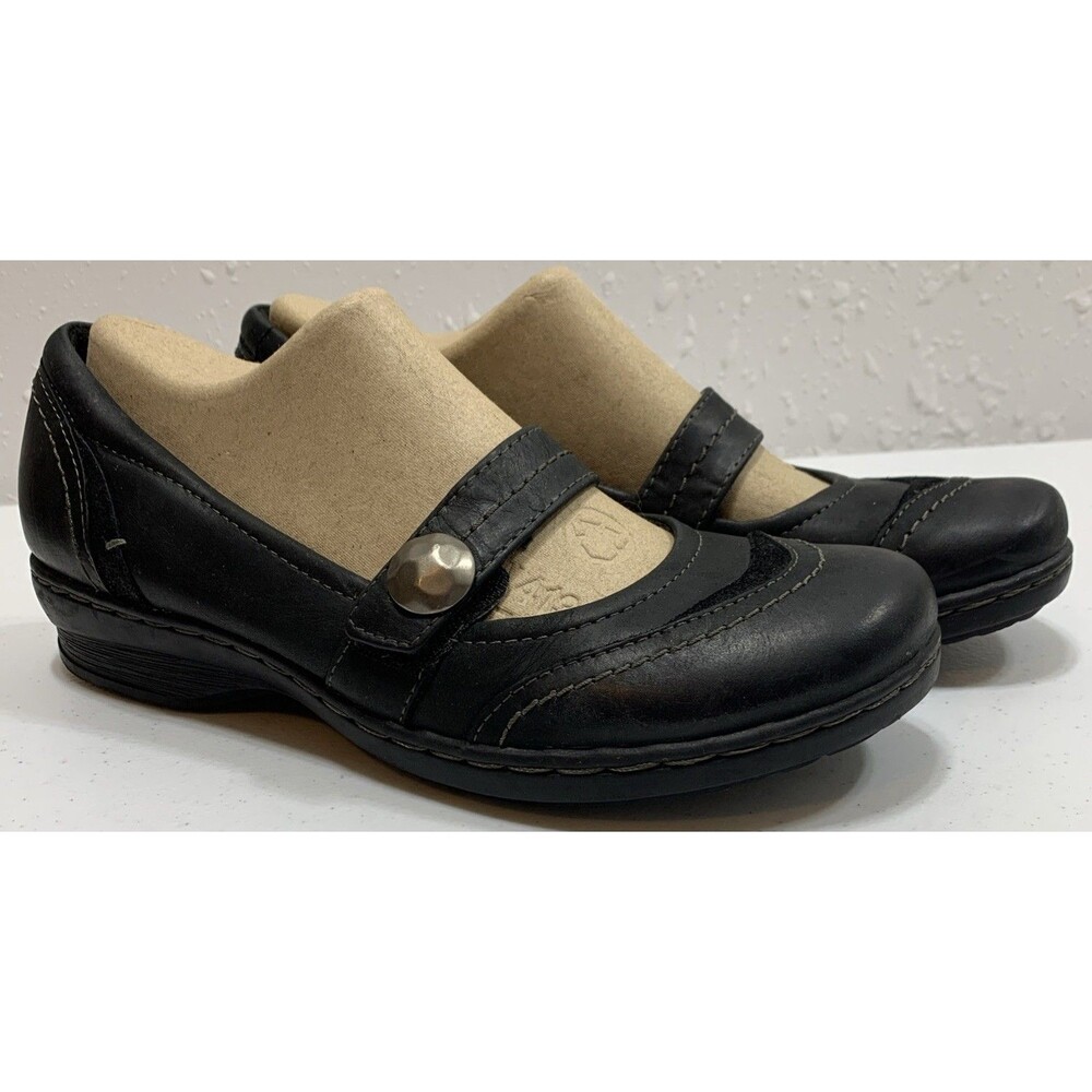 Clarks Artisan Ideo Rake Mary Jane Shoes Womens 9N Black Leather